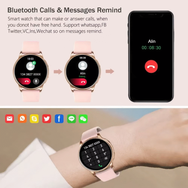 For Xiaomi NFC Smart Watch 2024 Bluetooth Calls Waterproof Smartwatch Men Watches Women Sport Fitness Bracelet Custom Watch Face - Image 4