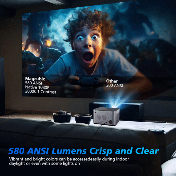 Magcubic 580ANSI Auto Focus Projector Android 11 4K 1080P Wifi6 Voice Control Allwinner H713 BT5.0 Home Cinema HY350 Pro - Image 3