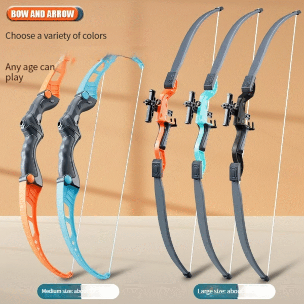 52Cm Bow and Arrow Toy Set for Children Archery Practice Recurve Outdoor Sorts Shooting Toy with Target Boys Kids Gifts - Image 4