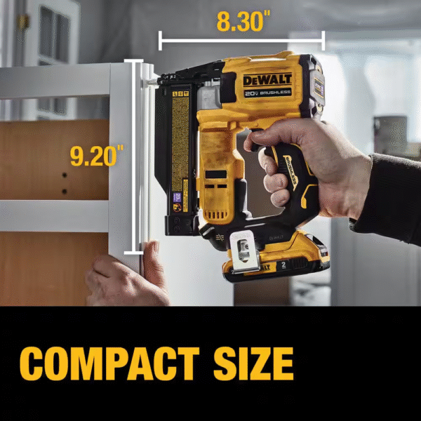 ATOMIC 20V MAX Lithium Ion Cordless 23 Gauge Pin Nailer Kit with 2.0Ah Battery and Charger - Image 8