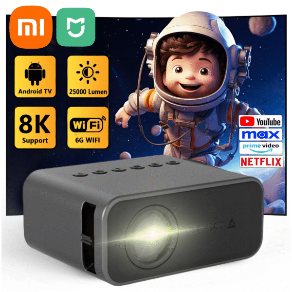 Xiaomi Mini Projector Portable Home Projector 8K HD Projector Indoor Entertainment Bedroom Game Theater Children'S Projector - Image 2