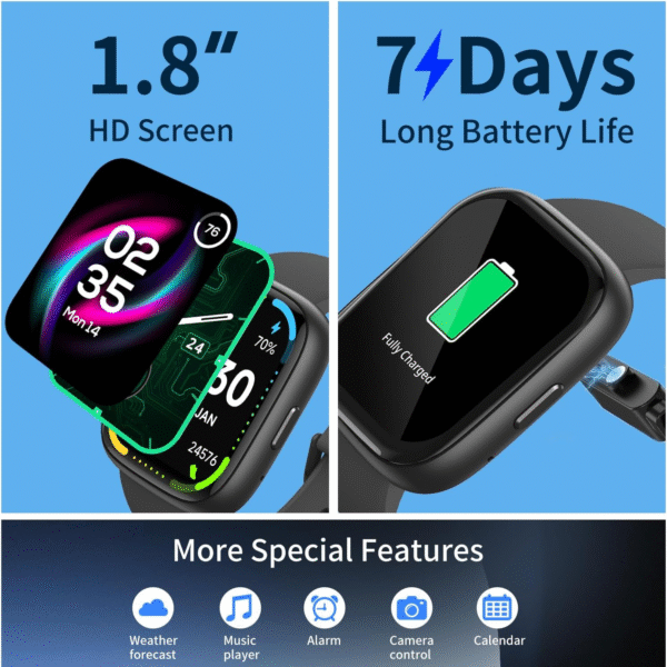Smart Watch, Fitness Tracker Smart Watches, Activity Monitor Smart Watch for Men Women - Image 5