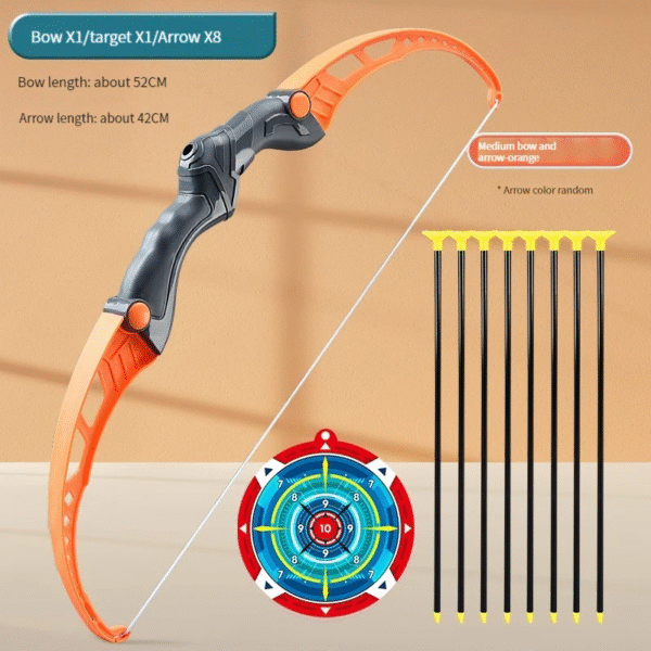 52Cm Bow and Arrow Toy Set for Children Archery Practice Recurve Outdoor Sorts Shooting Toy with Target Boys Kids Gifts - Image 8