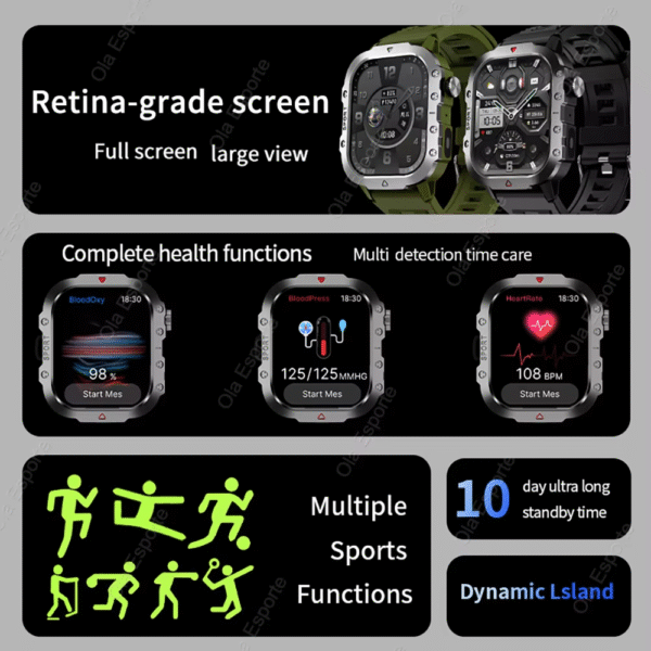 2025 Smartwatch for XIAOMI New GPS Smart Watch Men 2.01 Inch HD Display GPS & Make/Receive Phone Calls 400Mah Battery Braceletes - Image 3