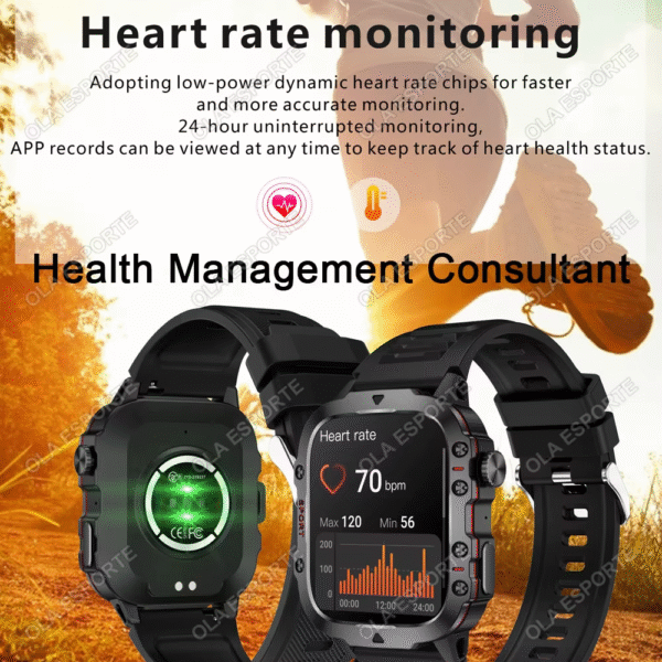Original Men Smartwatch Flashlight Bluetooth Call Fitness Clock IP68 Waterproof Sports Men for Xiaomi Android Smart Watch 2024 - Image 6