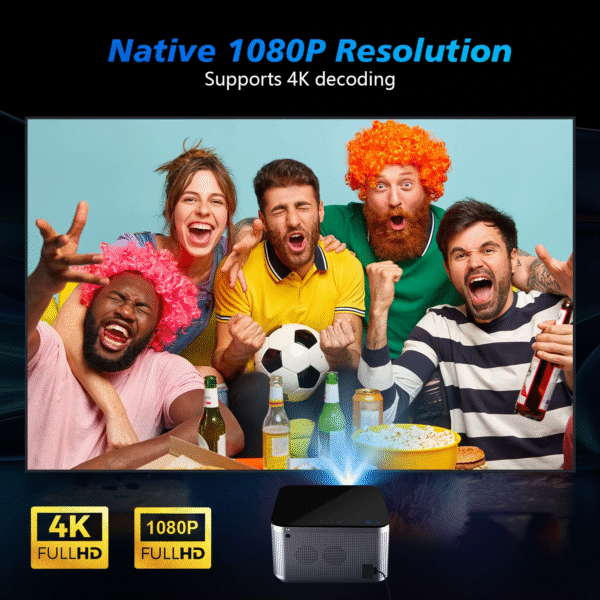Magcubic Android 11 4K Smart Projector 580ANSI 1920*1080P Full HD Wifi6 BT5.0 Allwinner H713 Voice Control Home Cinema Theater - Image 3