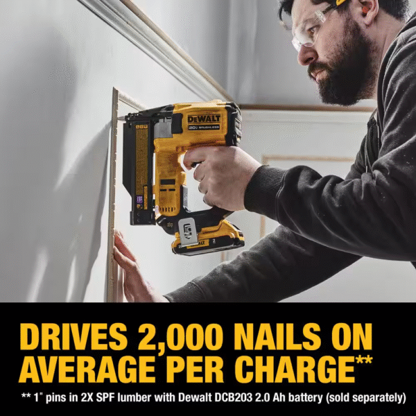 ATOMIC 20V MAX Lithium Ion Cordless 23 Gauge Pin Nailer Kit with 2.0Ah Battery and Charger - Image 9