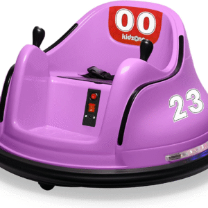 6V Electric Ride on Bumper Car for Kids & Toddlers 1.5-6 Years Old, DIY Sticker Baby Bumping Toy Gifts W/Remote Control, LED Lights & 360 Degree Spin, ASTM Certified