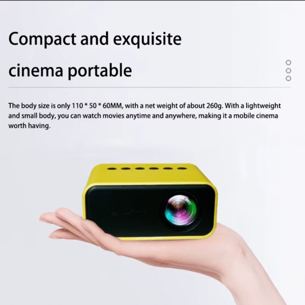 Xiaomi Mini Projector Portable Home Projector 8K HD Projector Indoor Entertainment Bedroom Game Theater Children'S Projector - Image 3
