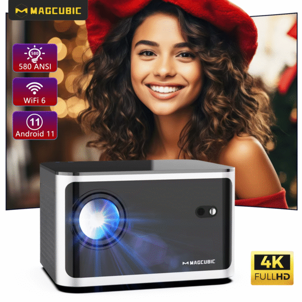 Magcubic 580ANSI Auto Focus Projector Android 11 4K 1080P Wifi6 Voice Control Allwinner H713 BT5.0 Home Cinema HY350 Pro - Image 2