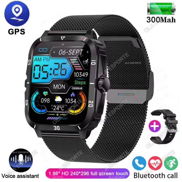 Original Men Smart Watch Bluetooth Call GPS BT Call Fitness Clock 3ATM IP68 Waterproof Sports Smartwatch for Xiaomi Android 2025 - Image 8