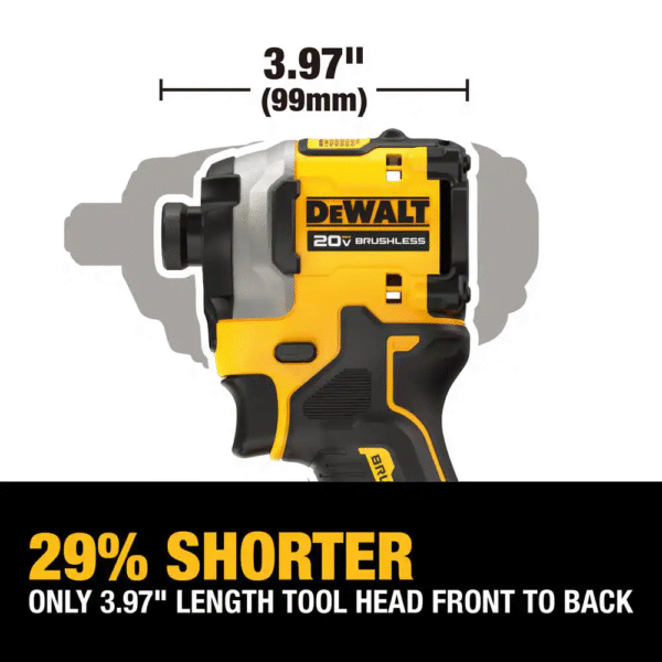ATOMIC 20V MAX Lithium-Ion Cordless 1/4 In. Brushless Impact Driver Kit, 5 Ah Battery, Charger, and Bag - Image 6
