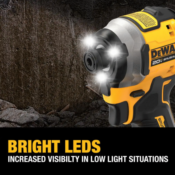 ATOMIC 20V MAX Lithium-Ion Cordless 1/4 In. Brushless Impact Driver Kit, 5 Ah Battery, Charger, and Bag - Image 7