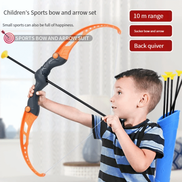 52Cm Bow and Arrow Toy Set for Children Archery Practice Recurve Outdoor Sorts Shooting Toy with Target Boys Kids Gifts - Image 3