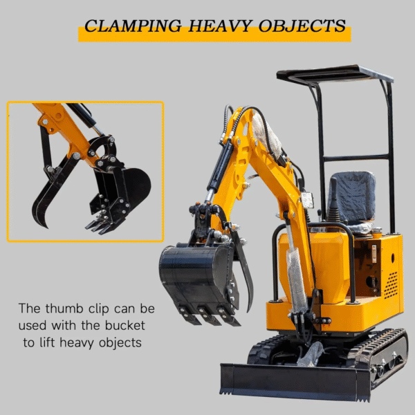 USA Shipping Crawler Mini Excavator 1 Ton Digger EPA Engine Small Excavator for Gardens Farms Door to Door Delivery - Image 3