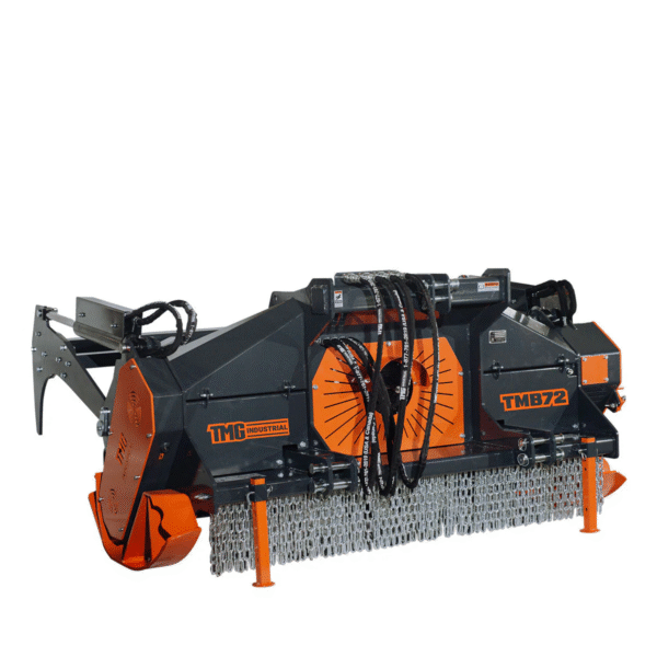 70" Forestry Brush Mulcher, Category 2 Hookup, Widia Cutting Teeth, 70-110 HP Tractors, 3-PTO Shaft Included, TMG-TMB72 - Image 6