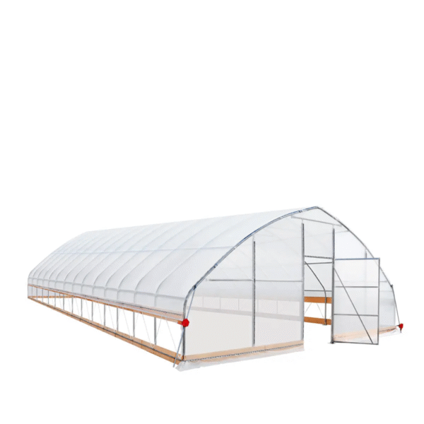 25’ X 60’ Tunnel Greenhouse Grow Tent W/6 Mil Clear EVA Plastic Film, Cold Frame, Hand Crank Roll-Up Sides, Peak Ceiling Roof, TMG-GH2560 - Image 7