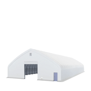Pro Series 70' X 120' Dual Truss Storage Shelter with Heavy Duty 32 Oz PVC Cover & Drive through Doors, TMG-DT70120-PRO