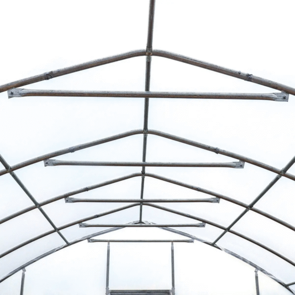 25’ X 60’ Tunnel Greenhouse Grow Tent W/6 Mil Clear EVA Plastic Film, Cold Frame, Hand Crank Roll-Up Sides, Peak Ceiling Roof, TMG-GH2560 - Image 17