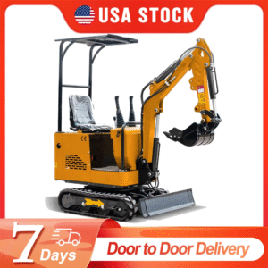 USA Shipping Crawler Mini Excavator 1 Ton Digger EPA Engine Small Excavator for Gardens Farms Door to Door Delivery