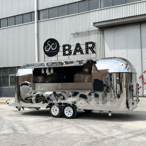 Food Truck with Full Kitchen Food Trailers Full Equipped Coffee Food Cart with UK Standard