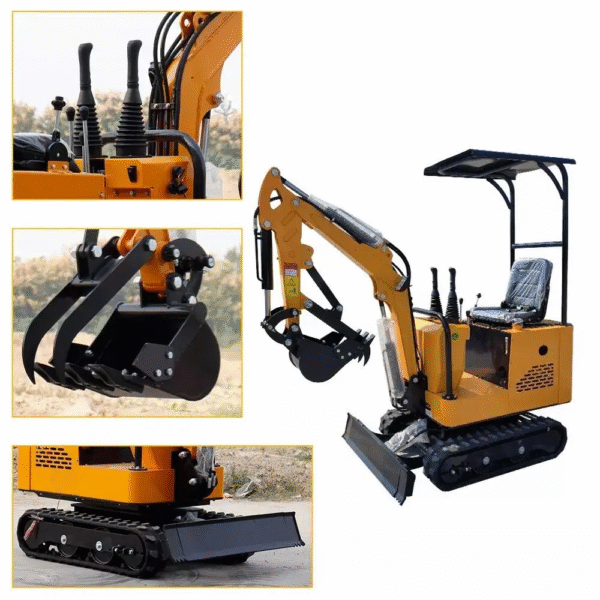 USA Shipping Crawler Mini Excavator 1 Ton Digger EPA Engine Small Excavator for Gardens Farms Door to Door Delivery - Image 4