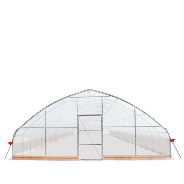 25’ X 60’ Tunnel Greenhouse Grow Tent W/6 Mil Clear EVA Plastic Film, Cold Frame, Hand Crank Roll-Up Sides, Peak Ceiling Roof, TMG-GH2560 - Image 2