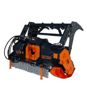 70" Forestry Brush Mulcher, Category 2 Hookup, Widia Cutting Teeth, 70-110 HP Tractors, 3-PTO Shaft Included, TMG-TMB72
