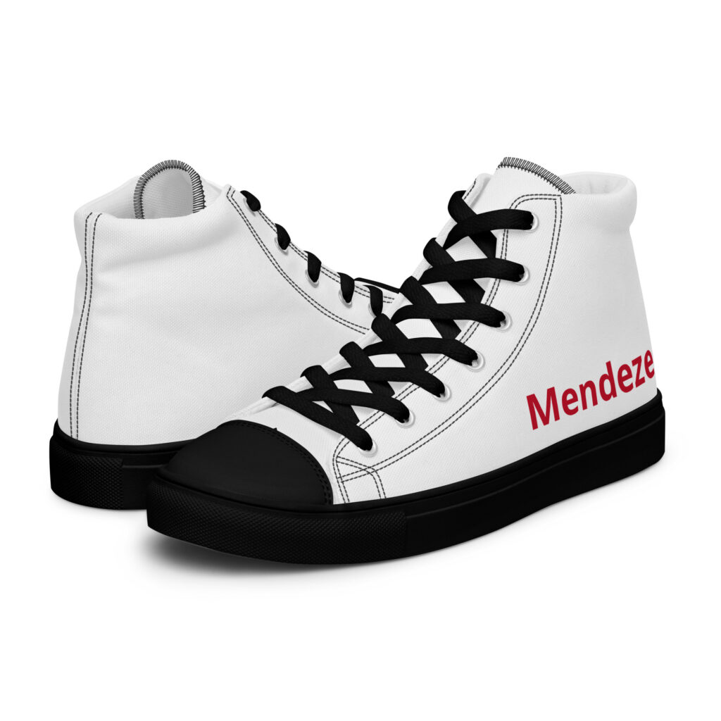 Men’s high top canvas shoes