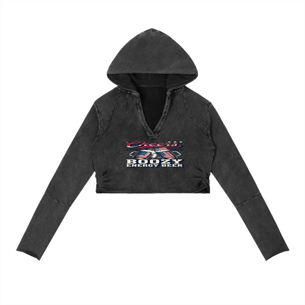 Vintage Washed Raw Edge Hoodie
