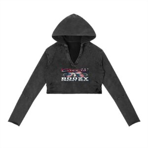 Vintage Washed Raw Edge Hoodie