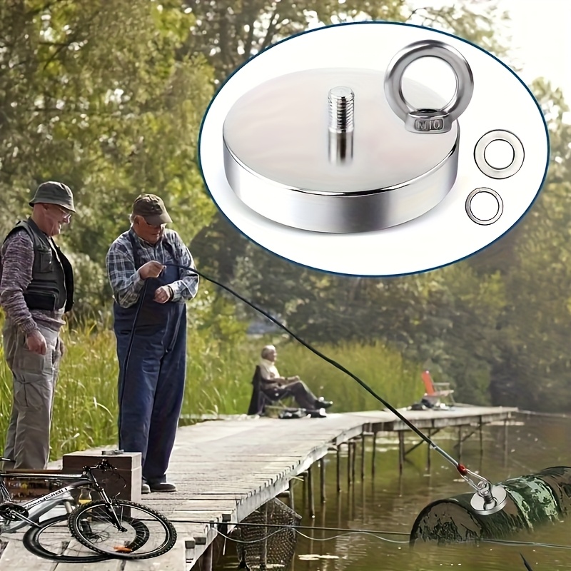Neodymium Fishing Magnets Kit, Superior Pounds Pulling Force Magnet Fishing Set, High Quality Fishing Magnet For Retrieving In River And Magnet Fishing, One Magnet Tool For Outdoor Use - Image 2