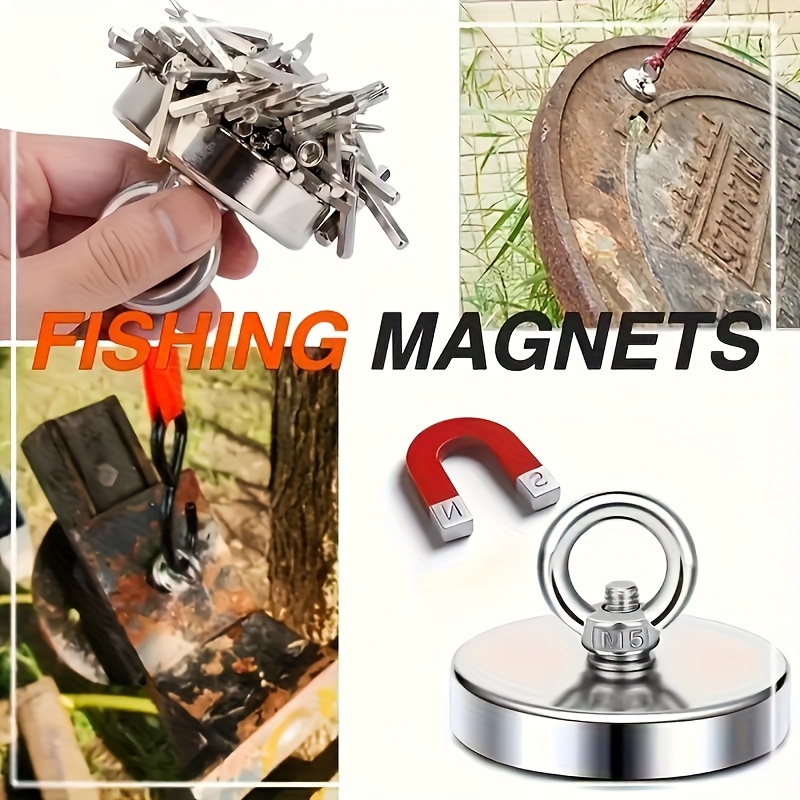 Neodymium Fishing Magnets Kit, Superior Pounds Pulling Force Magnet Fishing Set, High Quality Fishing Magnet For Retrieving In River And Magnet Fishing, One Magnet Tool For Outdoor Use - Image 6