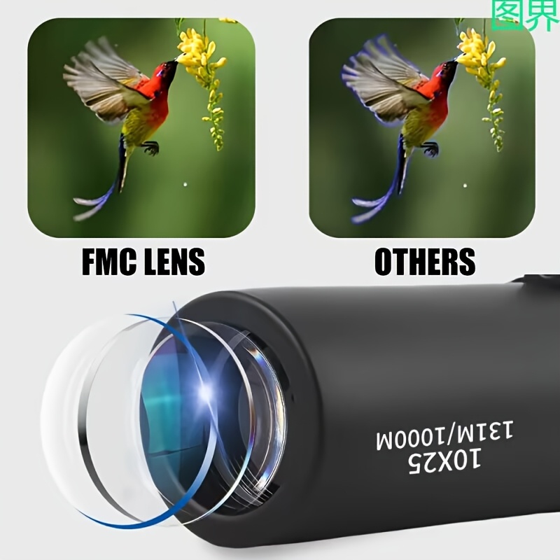 10X Scope Monocular with Built-in Internal Distance Reticle for Golf Hunting - Image 2
