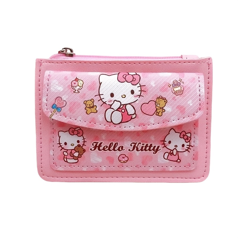 2pcs Hello Kitty Handbag Set - Pink Tote & Coin Purse with Detachable Strap, Kawaii Sanrio-Themed Crossbody Bag Suitable for, Travel, Daily Use, Matching Card Holder for, Cute Gift - Image 5