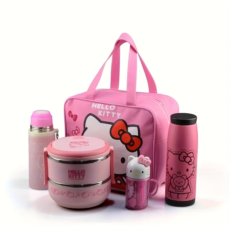 Sanrio Hello Kitty Lunch Bag Reusable, And Can Hold Both Lunch Box And Water Bottle, Suitable for Travel And Outdoor Activities. Daily Use, Holiday Gift