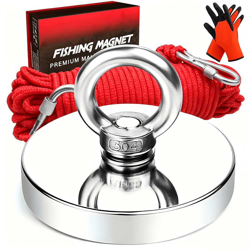 Neodymium Fishing Magnets Kit, Superior Pounds Pulling Force Magnet Fishing Set, High Quality Fishing Magnet For Retrieving In River And Magnet Fishing, One Magnet Tool For Outdoor Use - Image 4