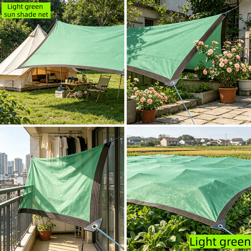 Light Green Citrus Orchard Shade Net, Made of Thickened and Densified Anti-aging Polyethylene Fabric, Strong and Resistant to Wind, Tearing, and Abrasion. Provides Partial Shade for Fruit Trees to Prevent Sunburn, Suitable for Continuous Orchards - Image 4