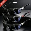 3 Pairs of Trendy Daily Leisure Flat Glasses, Non-slip Fit and Lightweight Versatile Decorative Glasses, and Universal Glasses